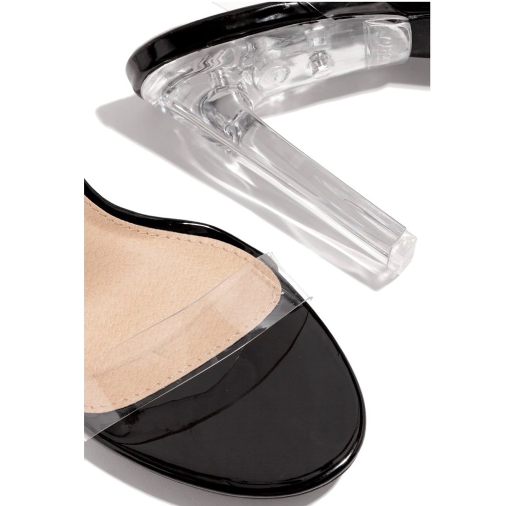 Black Clear High Heels - Picture 2 of 7